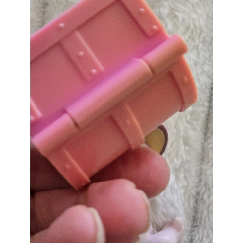 10 Pcs Littlest Pet Shop #1489 Pink Crouching Cat LPS Mouse Cupcake Chest Fish